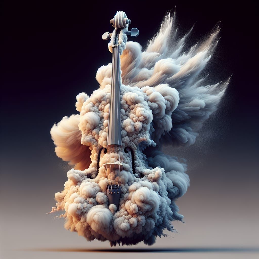 Fluffy Cello Fantasy Concept Art in 8k