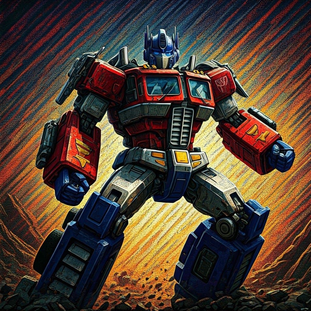 Fighting Opimus Prime