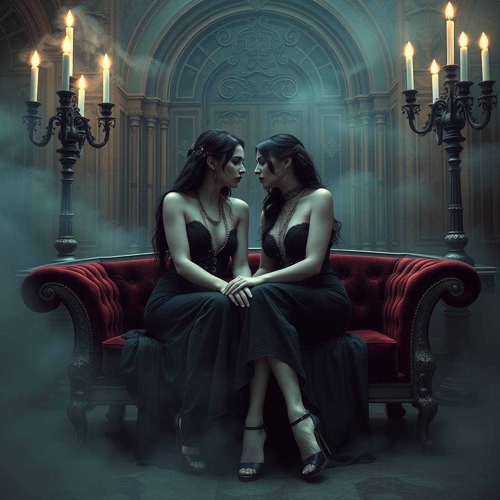 Gothic Romance: Women in a Misty Castle