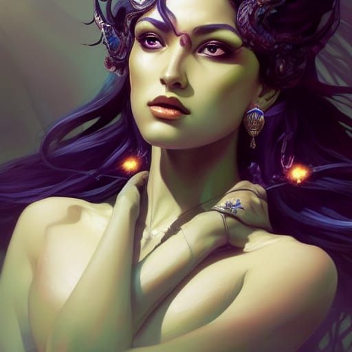 Kali: Goddess of Death, Hyperdetailed Portrait