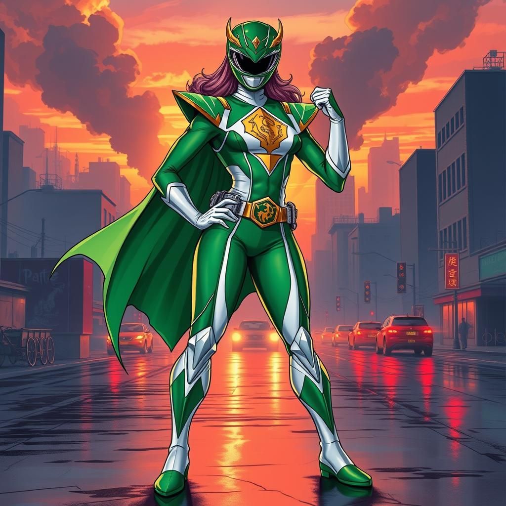 Female Green Dragon Power Ranger