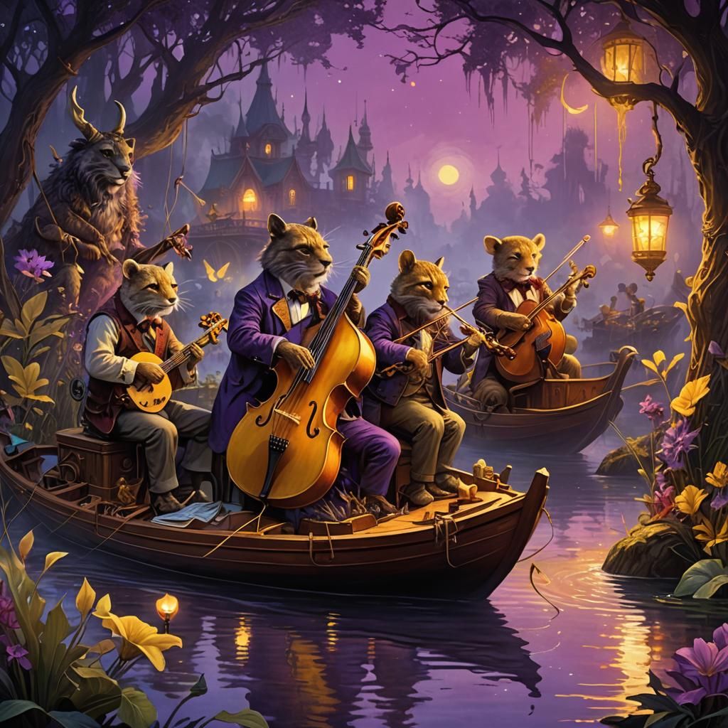 Rhythm of the Bayou: Creatures Playing Tunes