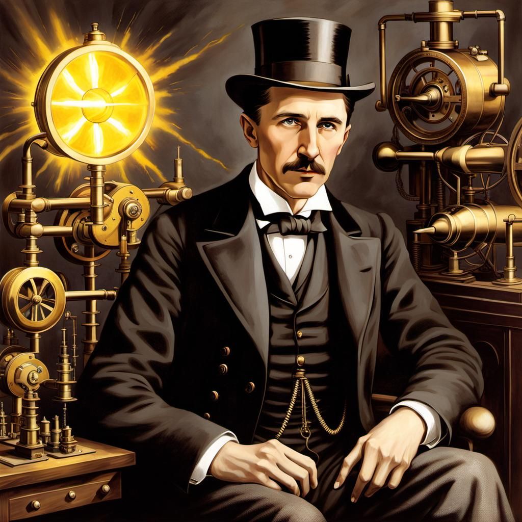 Nikola Tesla's Steampunk High Voltage Inventions