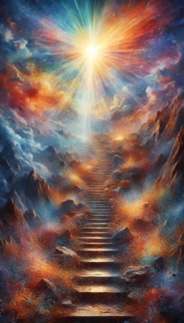 <lora:Fragmentation 3:1.0> stairway to heaven