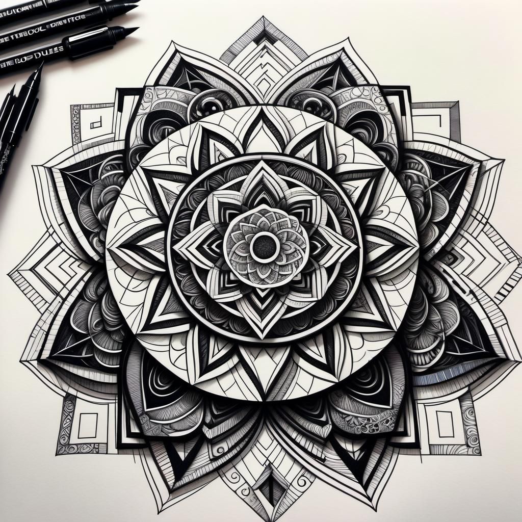 Black & White Mandala