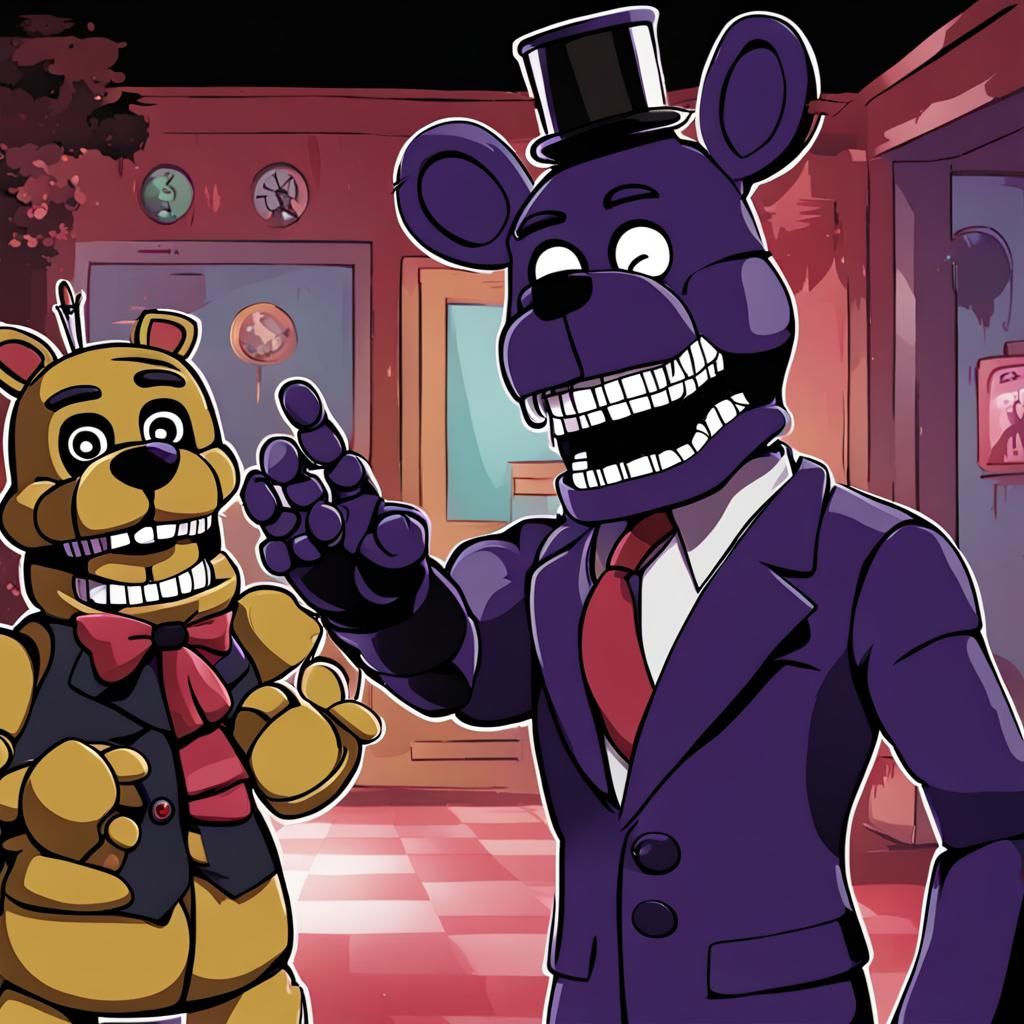 Animatronic Character Greets a Person