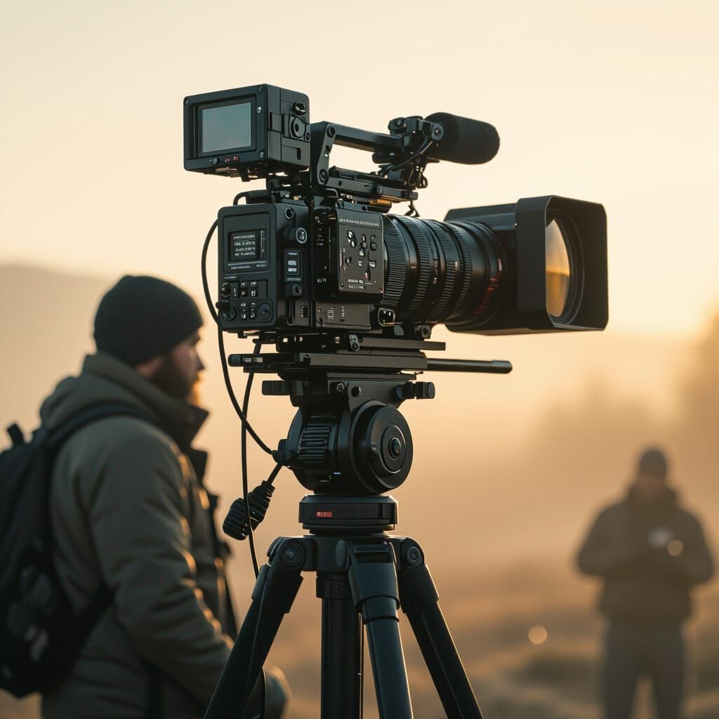 Epic Cinematic Film Still with Dramatic Lighting