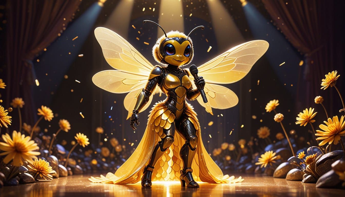Diva Bumblebee Shines on Stage