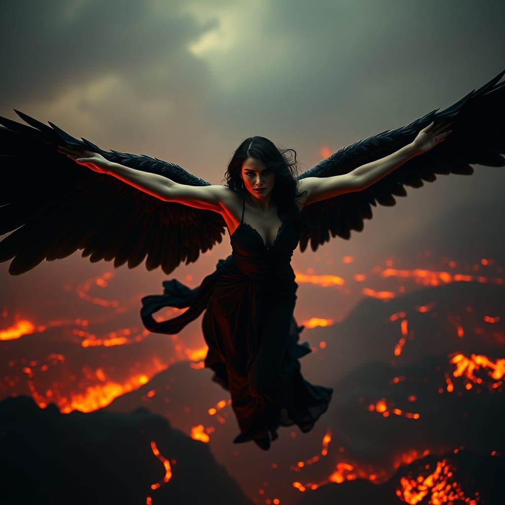 Dark Angel Reborn: Fiery Majesty Soars