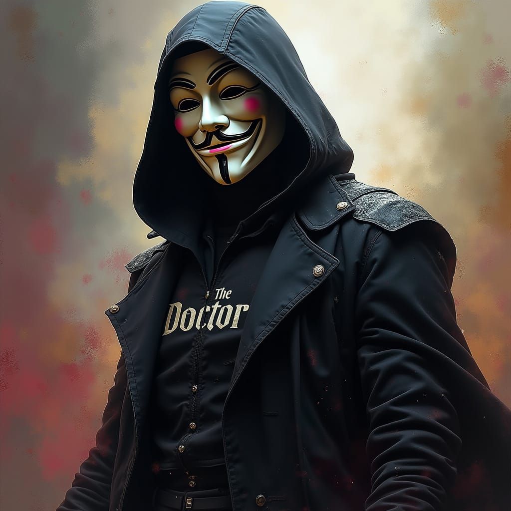 Hooded Assassin in Dramatic Splash Art