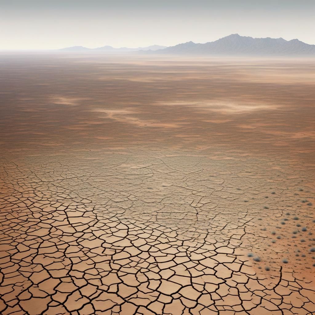 Arid Landscape Reaches the Horizon
