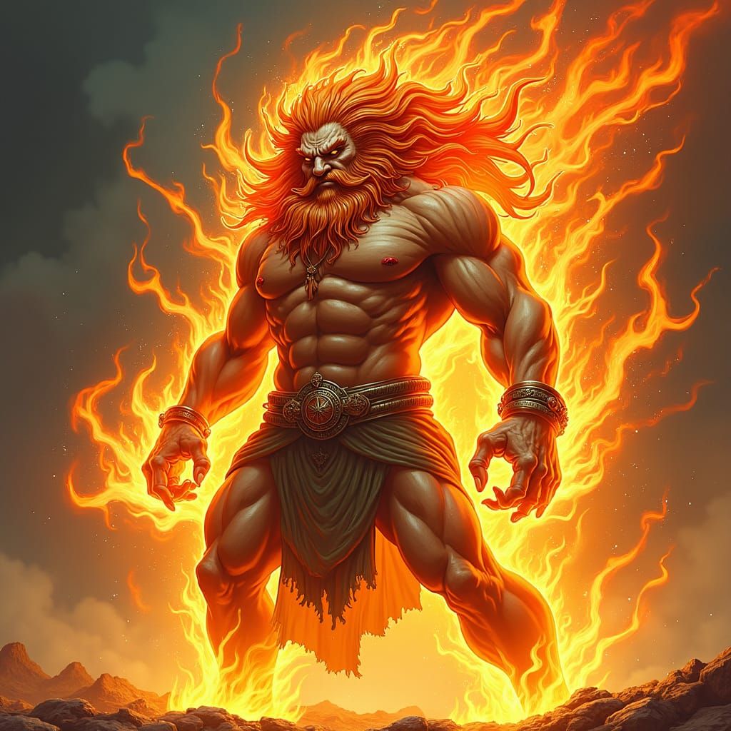 Majestic Djin: The Elemental King of Fire