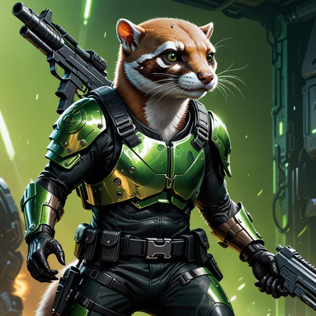 Stoat Warrior, from the Tail of a Soldier book series