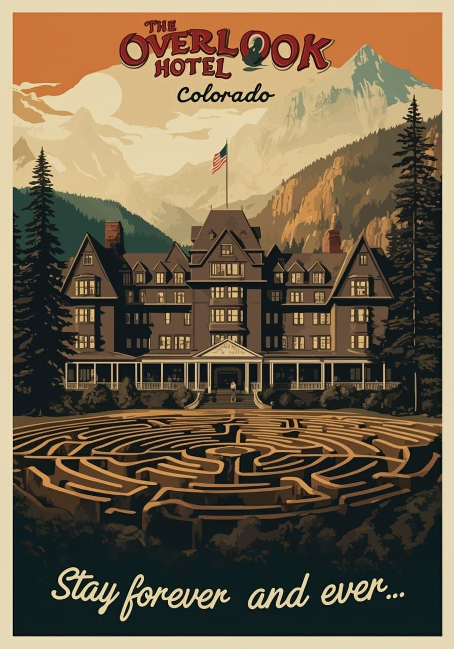Vintage Travel Poster of The Overlook Hotel