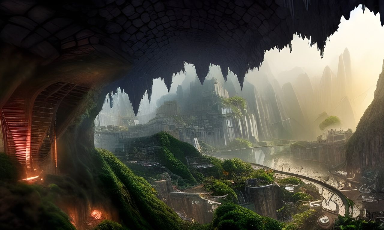 Epic Cave City in Jungle - Unreal Engine 5
