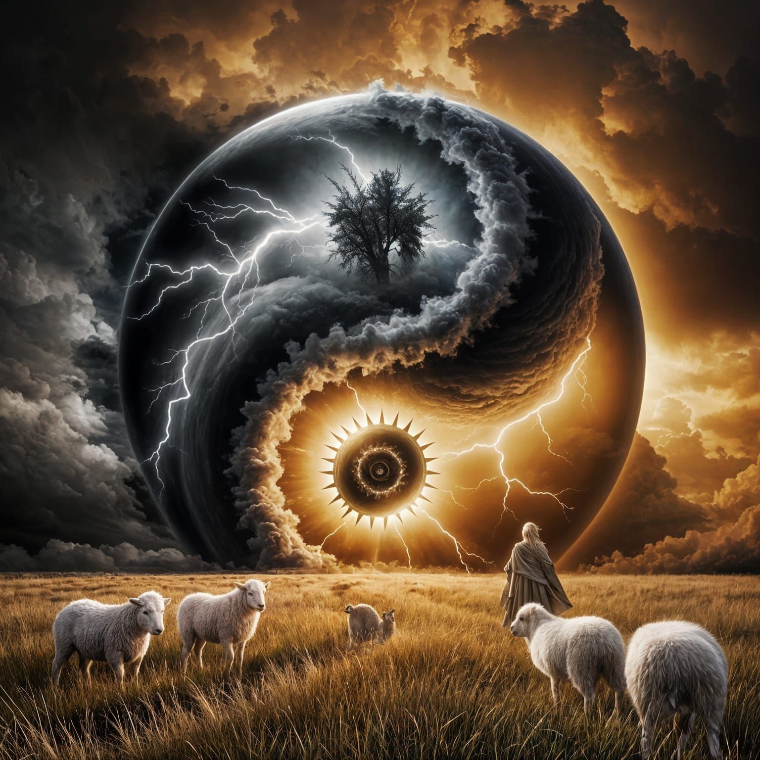 Yin-Yang Orb: Storm and Calm in Digital Art