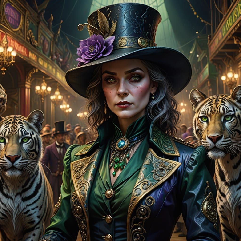 Mysterious Witch Ringmaster in Grand Circus Arena