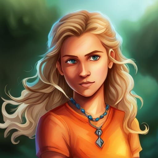 Annabeth Chase Graffiti Art with Sword