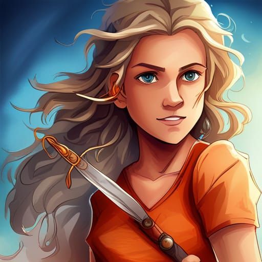 Annabeth Chase in Graffiti Art Style