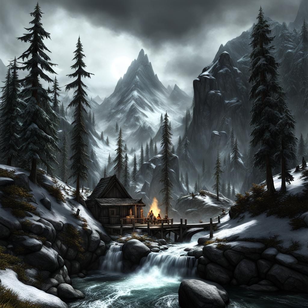 AI Generated Skyrim Image