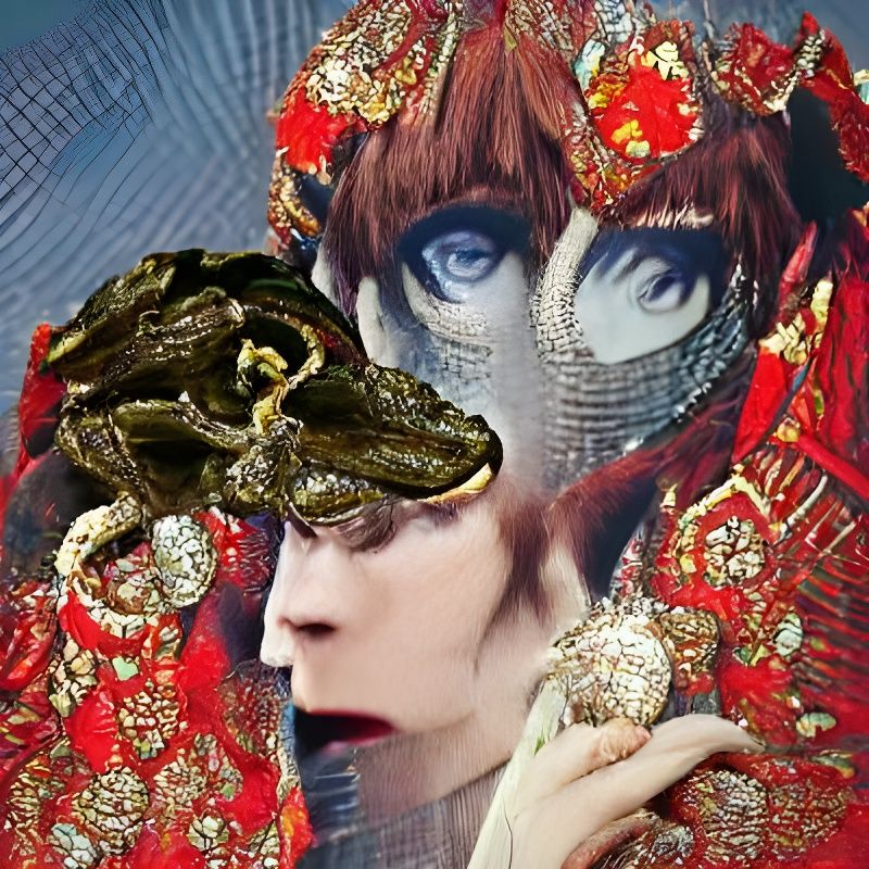 Reptilian Woman as Marchesa Luisa Casati