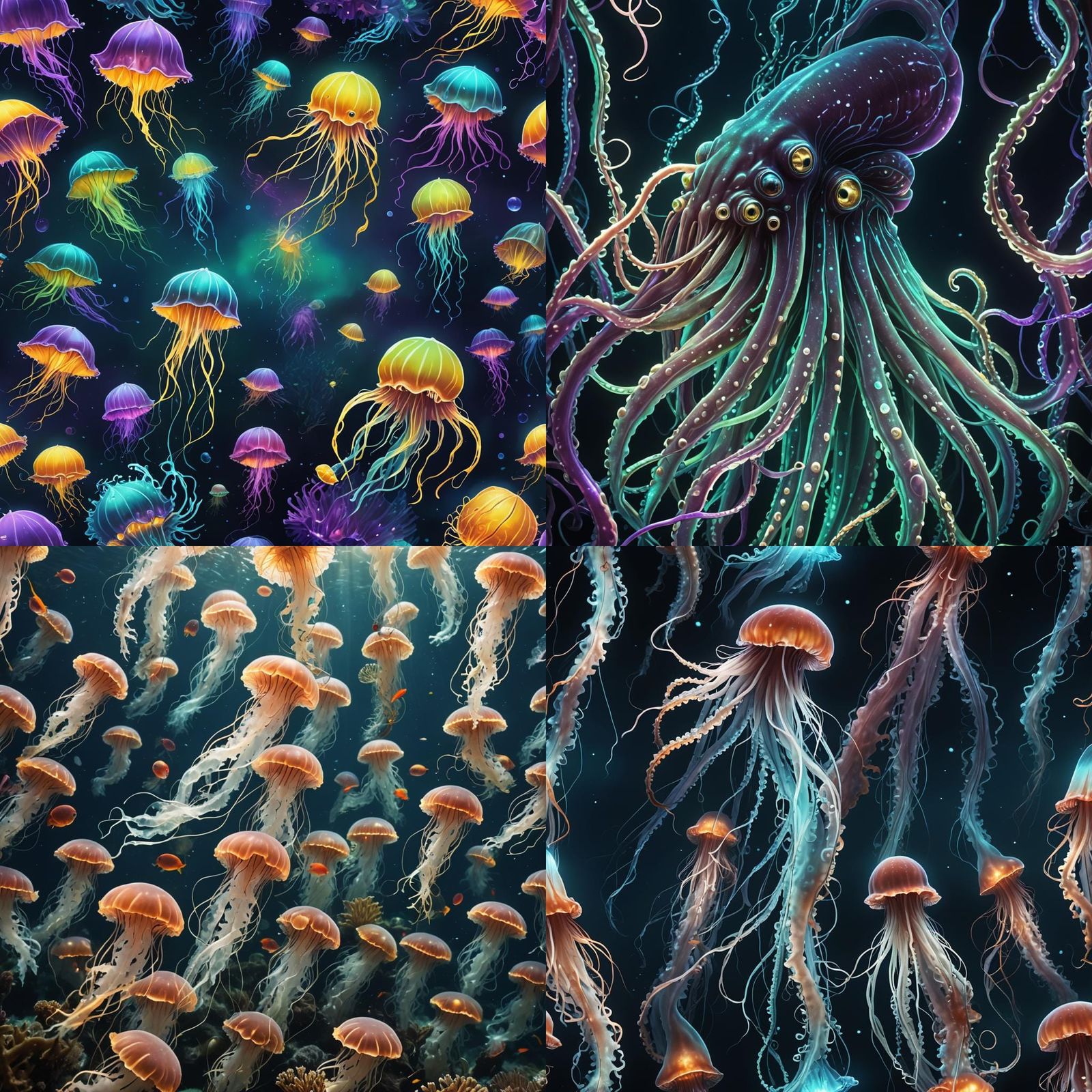 Deep Sea Ocean Scene