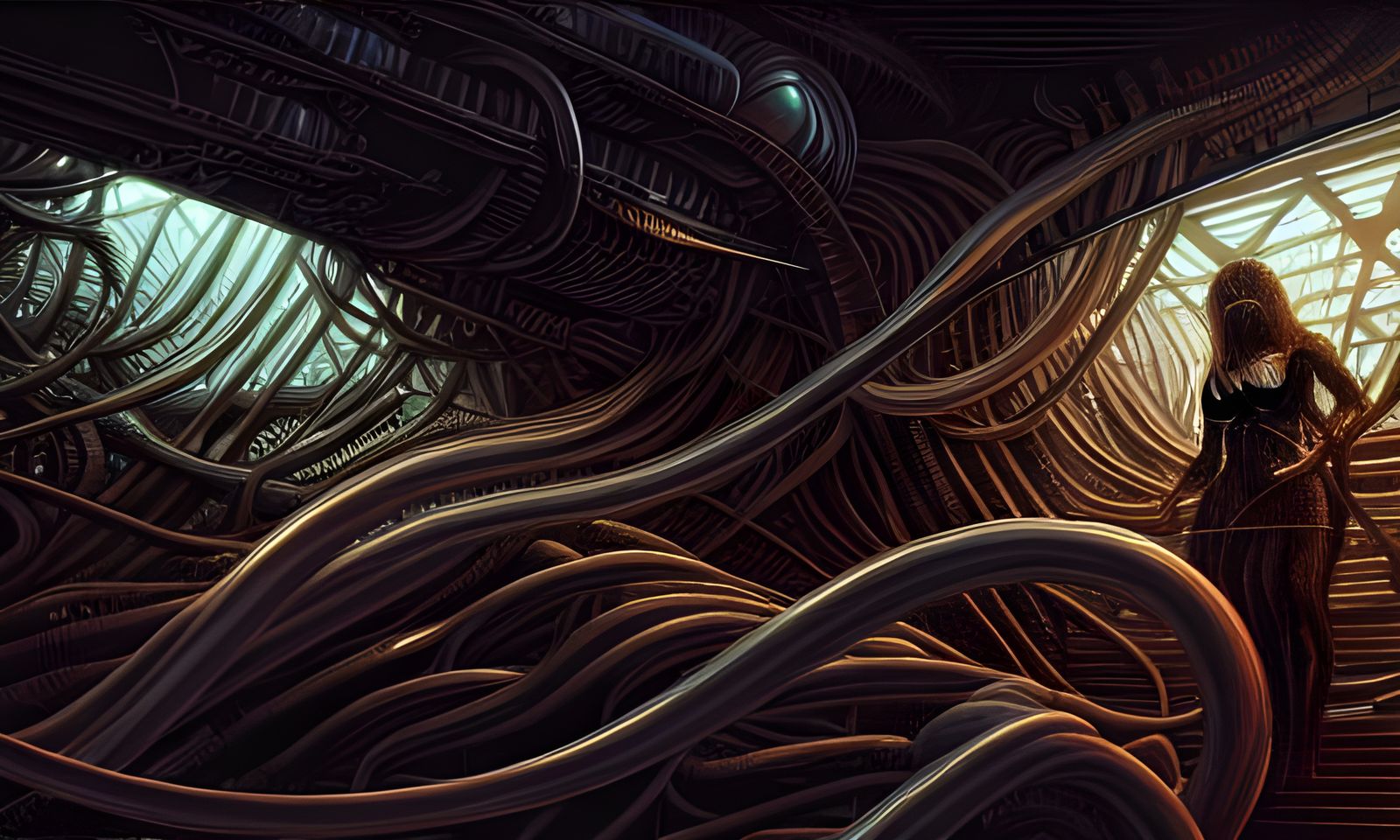 Intricate Digital Painting with Volumetric Lighting