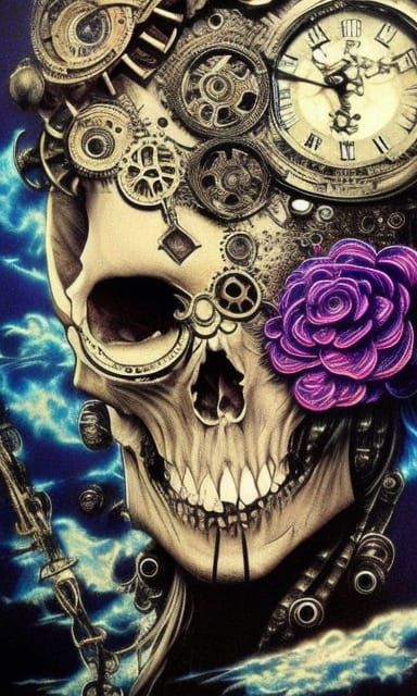 skull steampunk