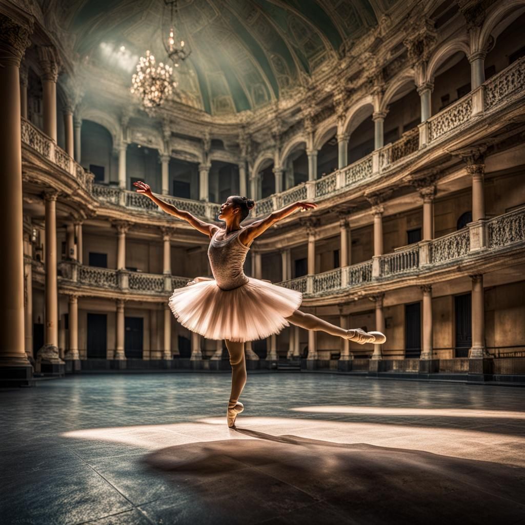 Ballet in Cuba: Hyperrealistic 64MP Photograph