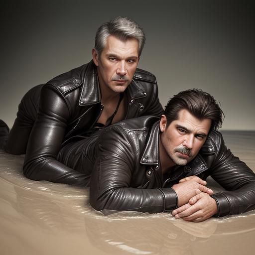 Leather Daddies Quicksand Portrait: Professional Studio Phot...