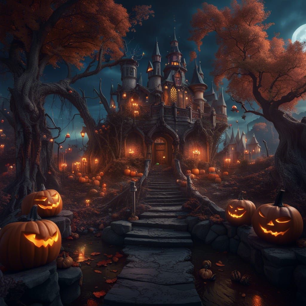 Halloween Celebration in a Fairy Kingdom