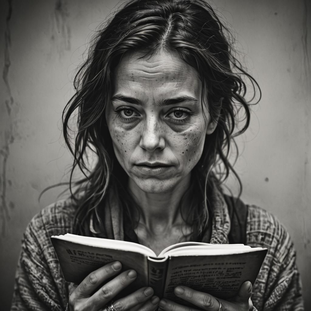 Intimate Portrait of Woman Journaling