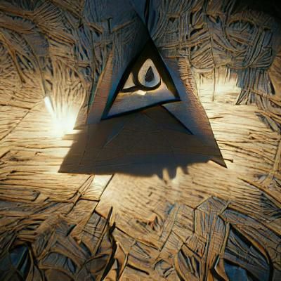 Illuminati Symbol in Trending 3D Art Style