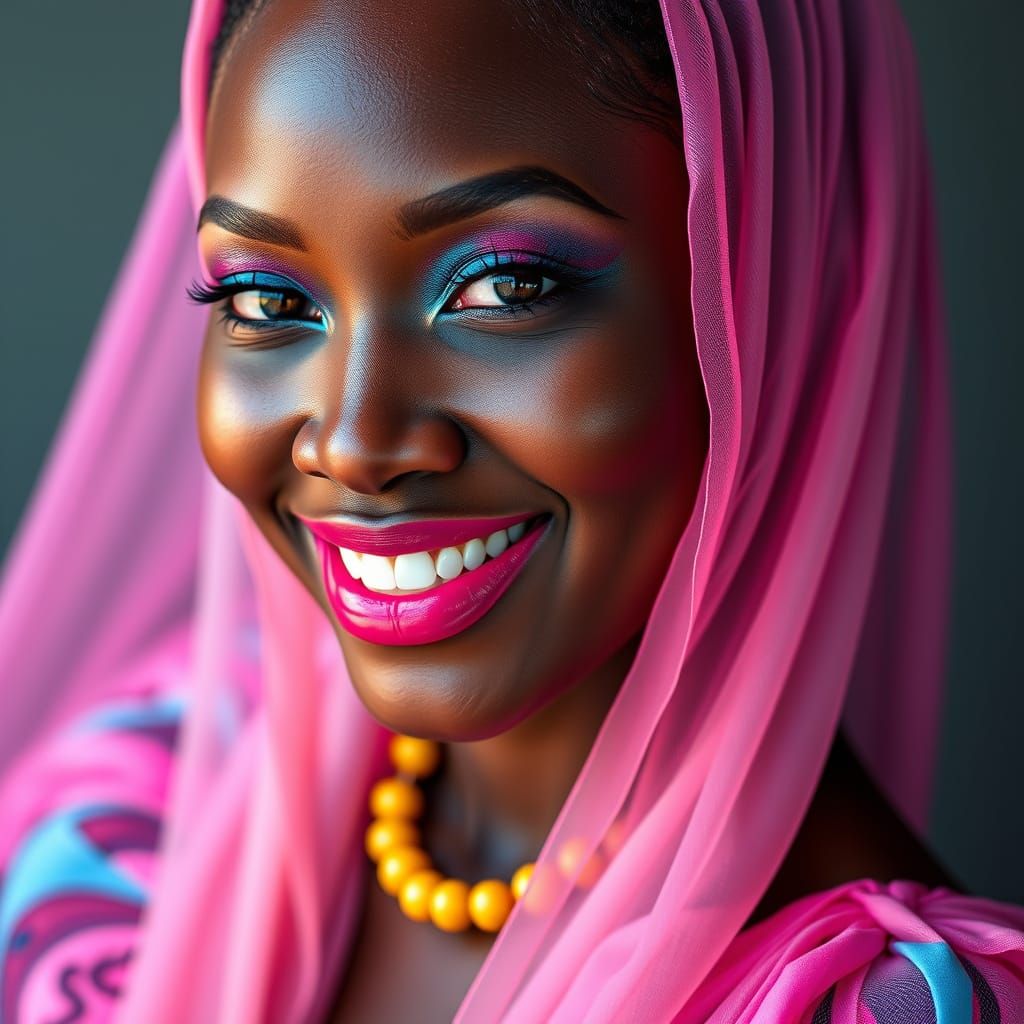 Vibrant Beauty in Hyper-Realistic Color