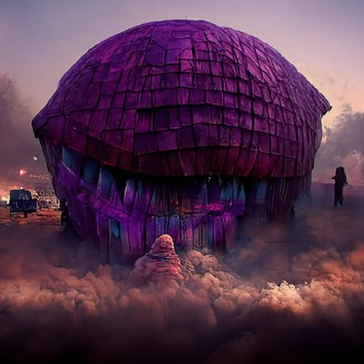 Beksinski-esque Biodome Megastructure in Matte Painting Styl...