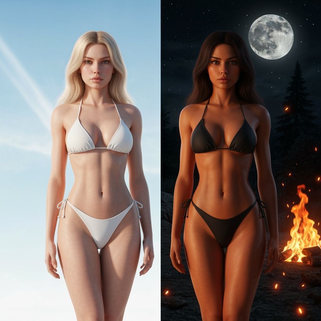 Twin Sisters: Daylight Air & Water vs. Night Fire & Earth