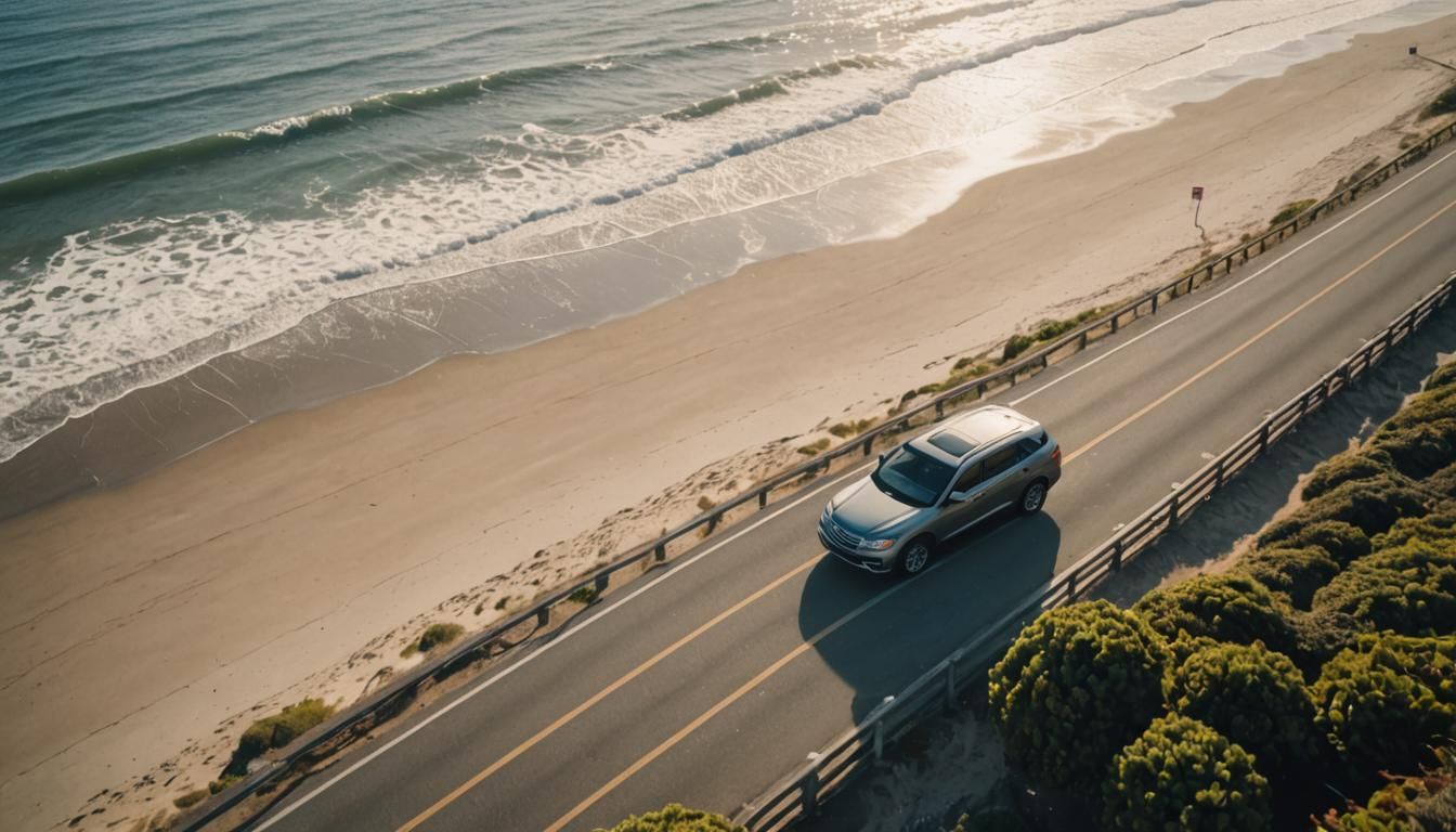 Ocean Beach Road Trip in Photorealistic Style
