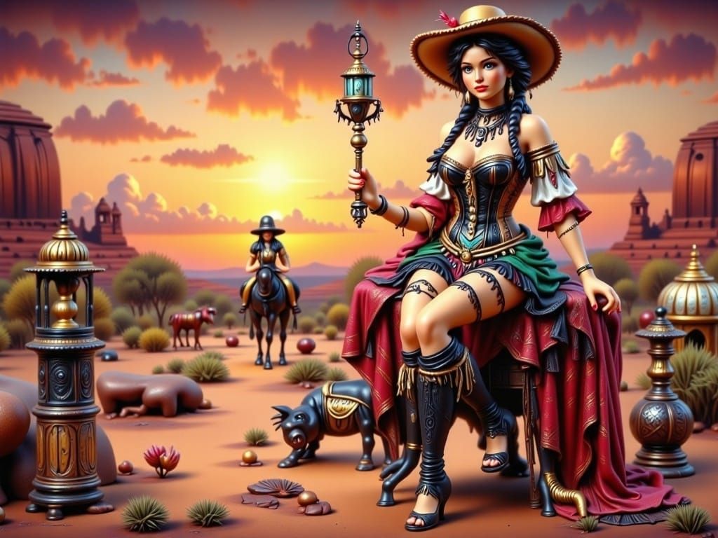 Customers are starting to gather...