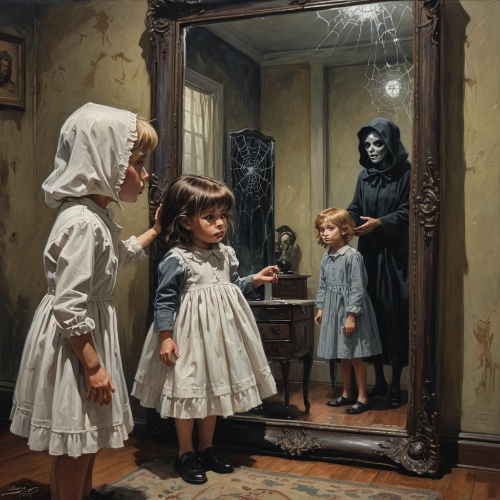 Film Noir Horror: Undead Mother in Mirror