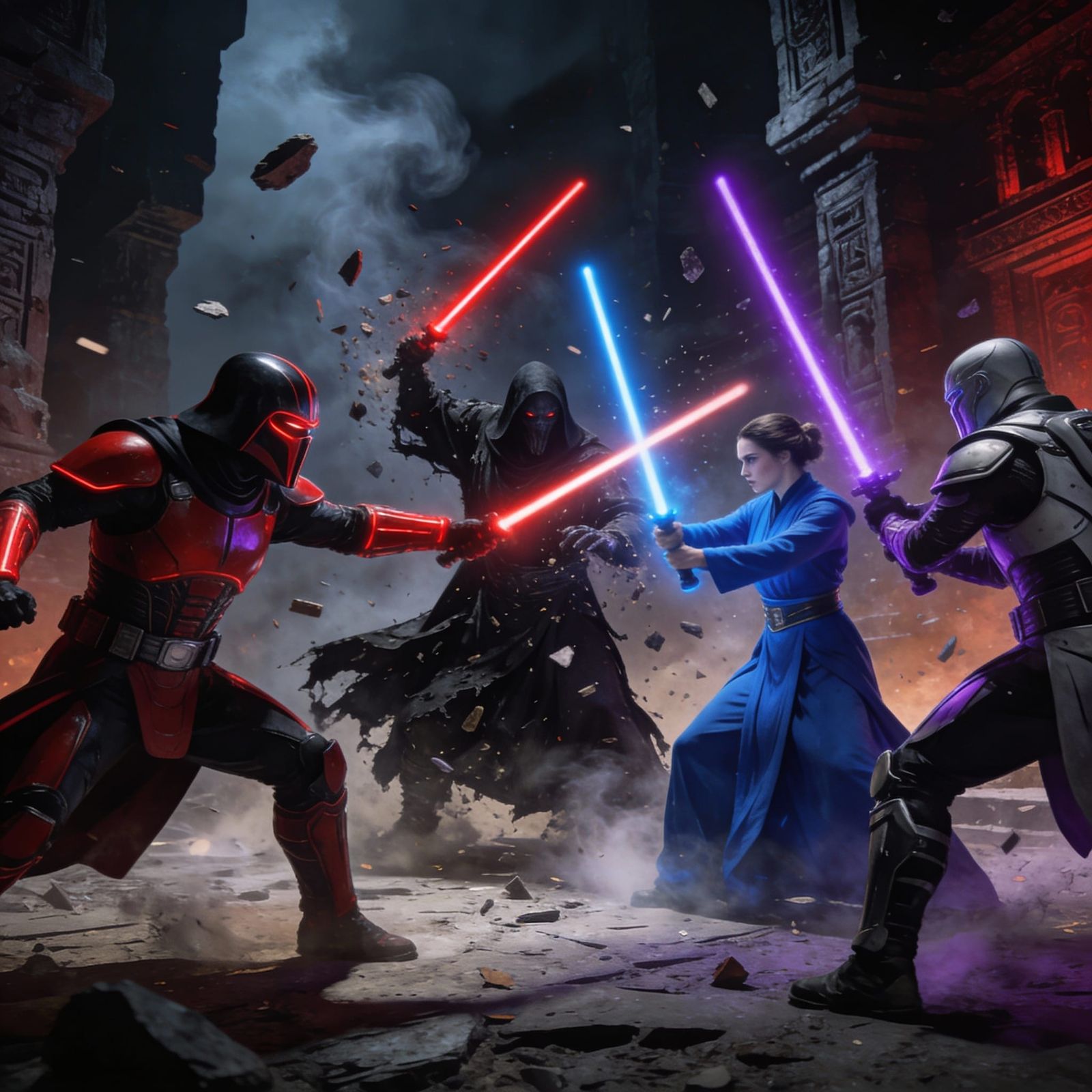 Star Wars Sith Lords Unite in Chaotic Battle