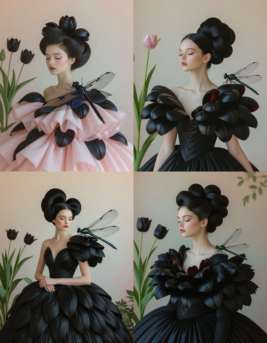 Silent Sorceress Editorial Fashion in Ethereal Style