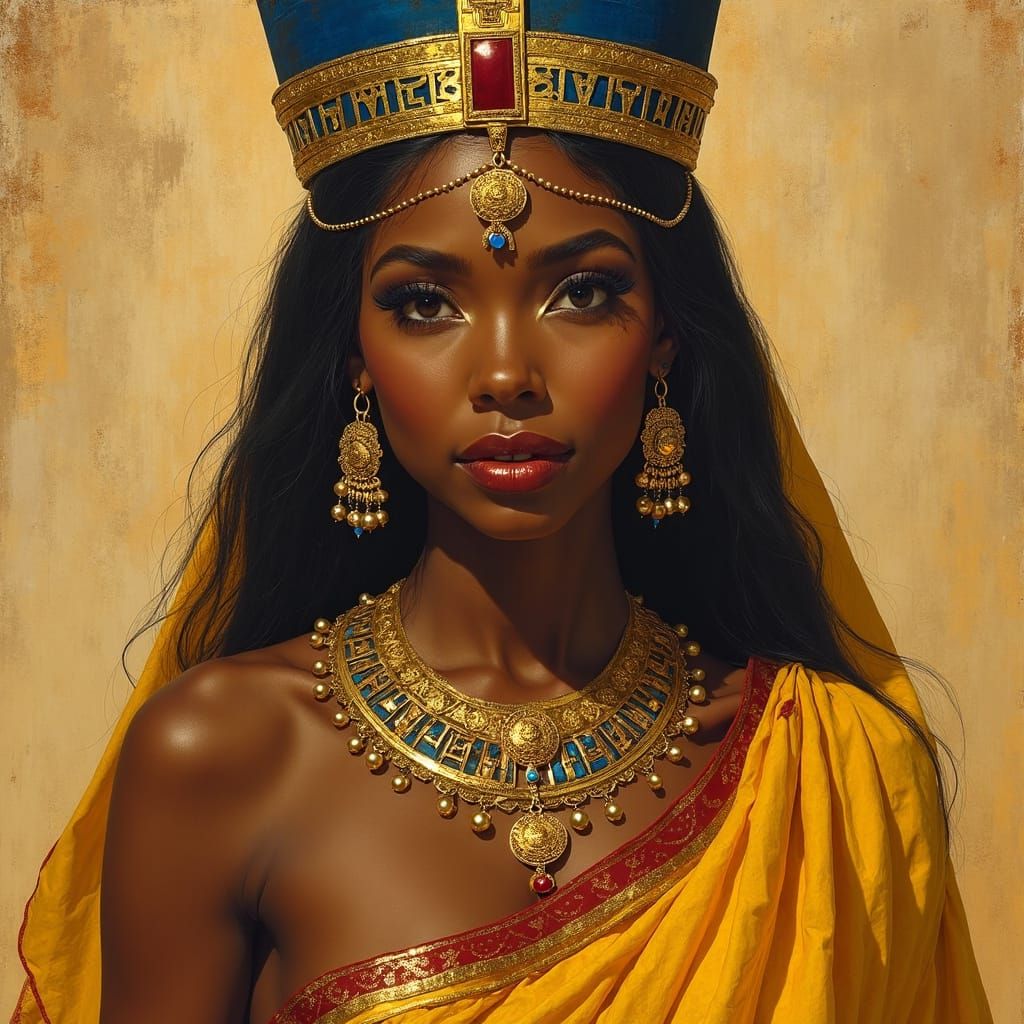 Regal Woman in Pharaonic Egyptian Style
