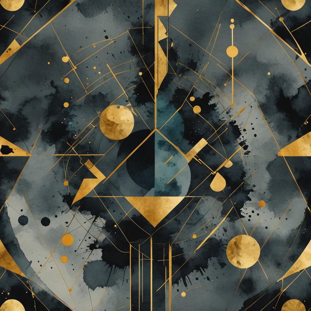 Moody Watercolour Art in Digital Pop Art Style