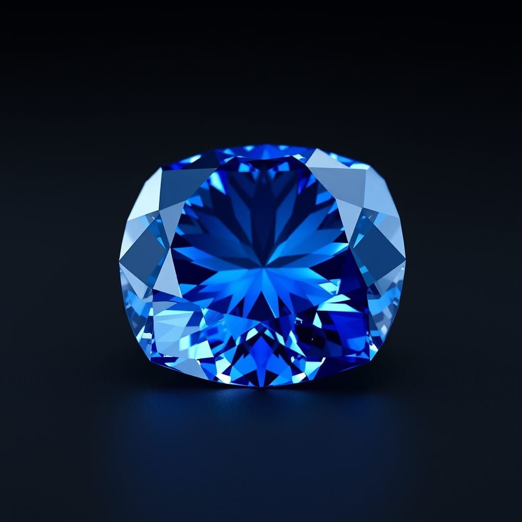 Brilliant Sapphire Gemstone in Ultra High Definition