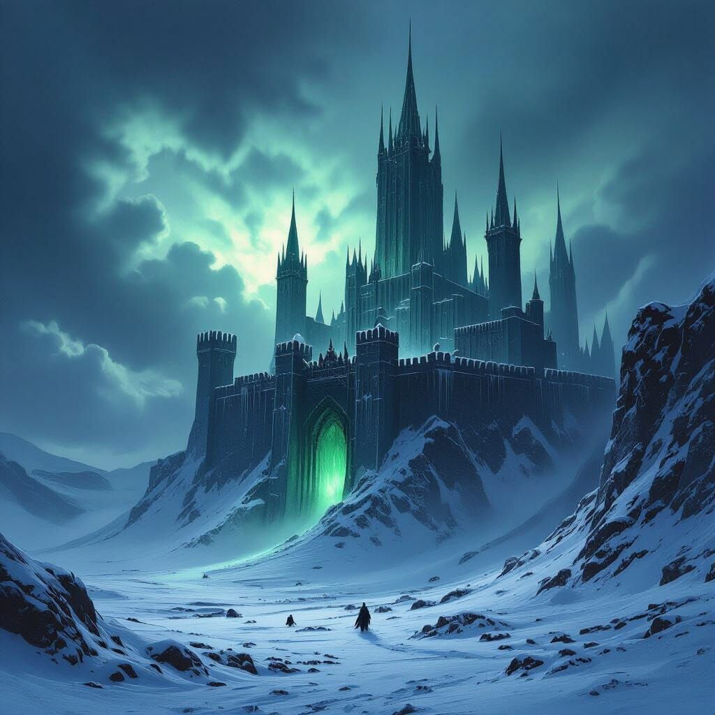 Minas Morgul Fortress in Winter Twilight