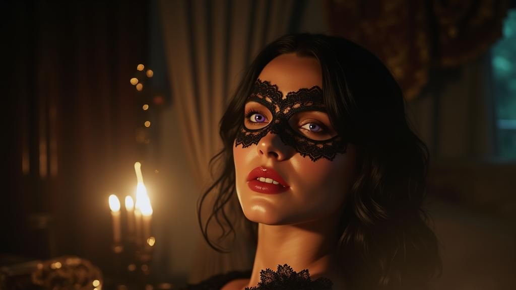 Yennefer in Candlelight: A Matte Painting