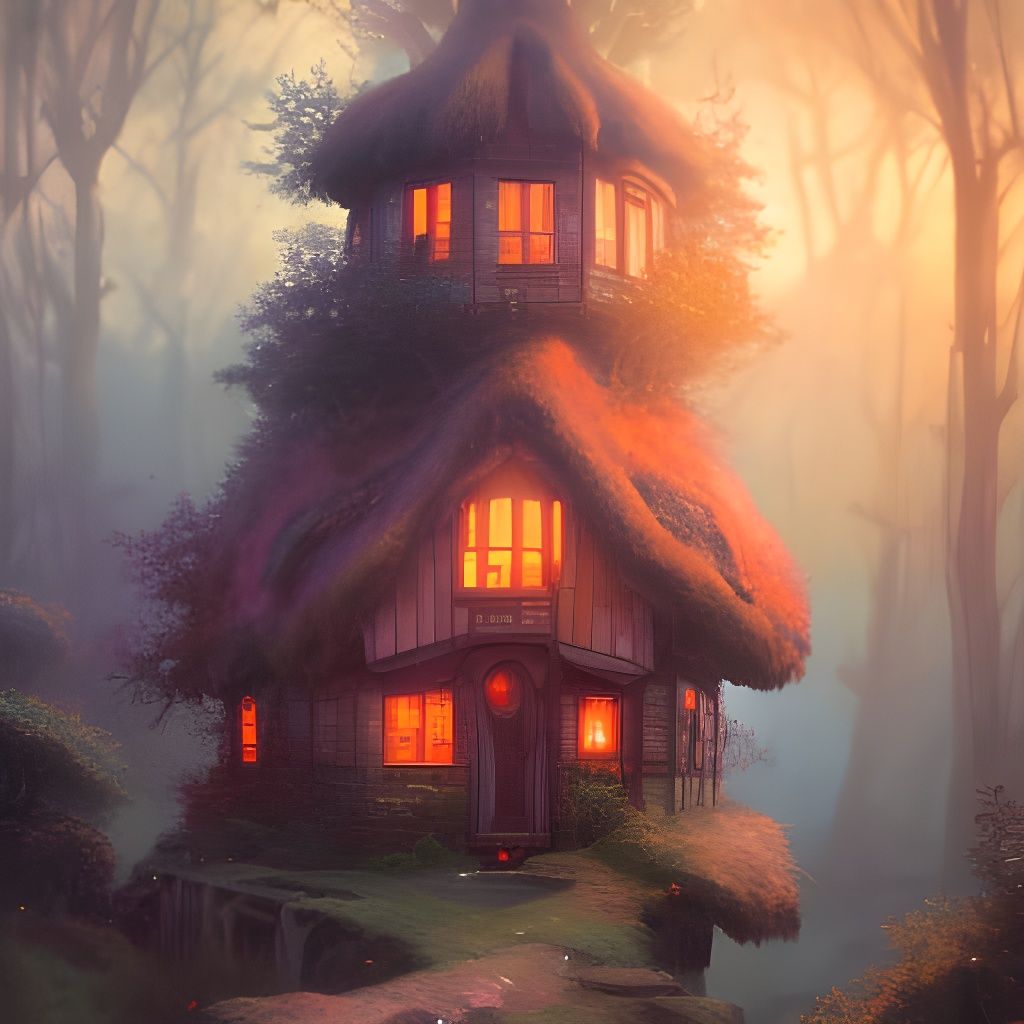 Whimsical Witch House in Heavenly Kingdom