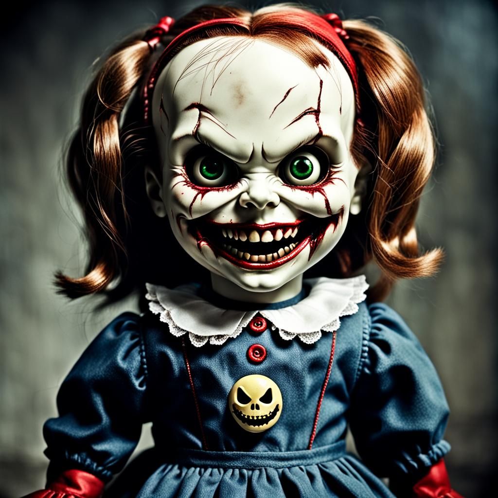 Evil Doll with Menacing Grin