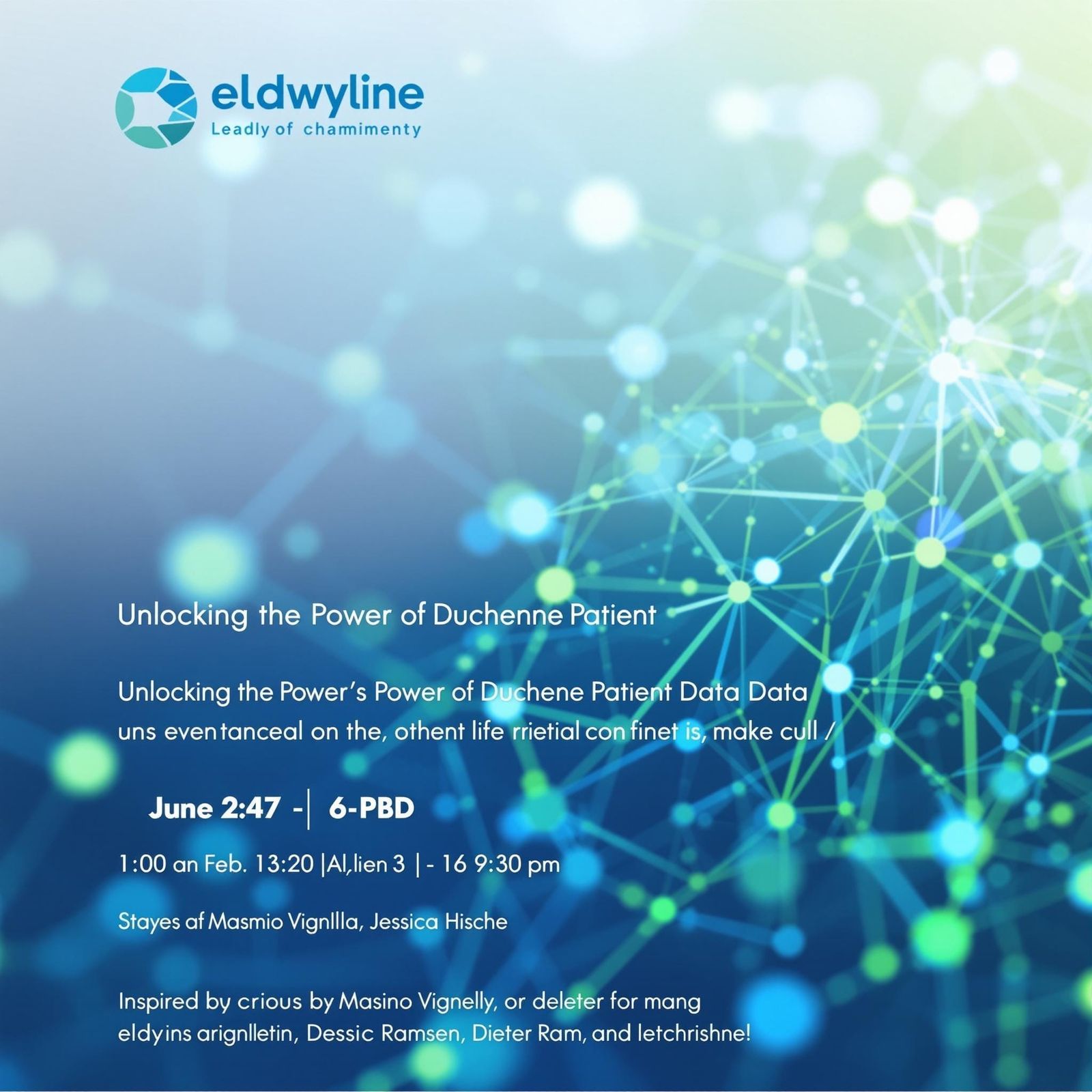 Duchenne Patient Data Flyer in Minimalist Style