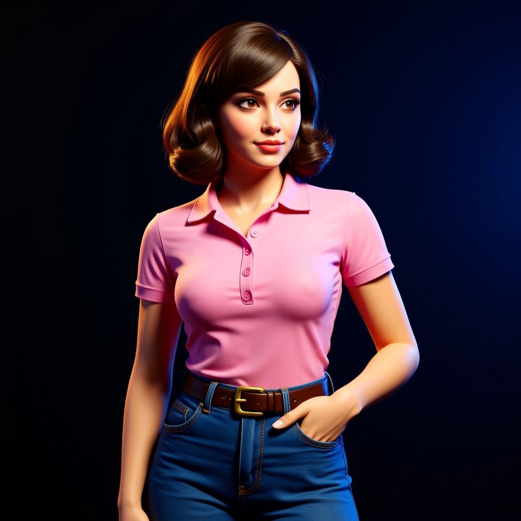 Classic 50s Fashion: Polo Shirt in Syd Mead Style